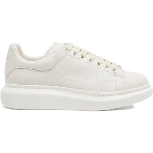 Weiße Ledersneaker Runde Spitze , Herren, Größe: 38 1/2 EU - alexander mcqueen - Modalova