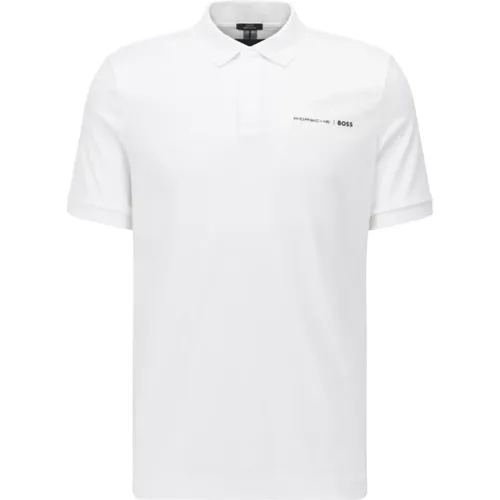 Weißes Porsche Polo-Shirt , Herren, Größe: 2XL - Hugo Boss - Modalova