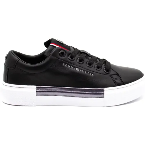 Womens Leder Essential Cupsel -Sneakers , Damen, Größe: 39 EU - Tommy Hilfiger - Modalova