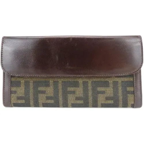 Pre-owned Canvas wallets , female, Sizes: ONE SIZE - Fendi Vintage - Modalova