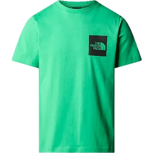 Feines T-Shirt in Optic Emerald , Herren, Größe: XL - The North Face - Modalova