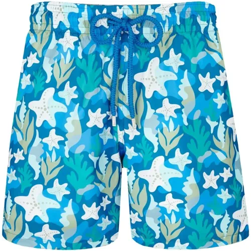 Herren Camo Seaweed Badeshorts , Herren, Größe: L - Vilebrequin - Modalova