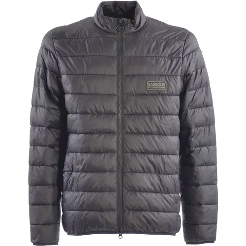 Schwarze Technische Nylon Steppjacke , Herren, Größe: XL - Barbour - Modalova