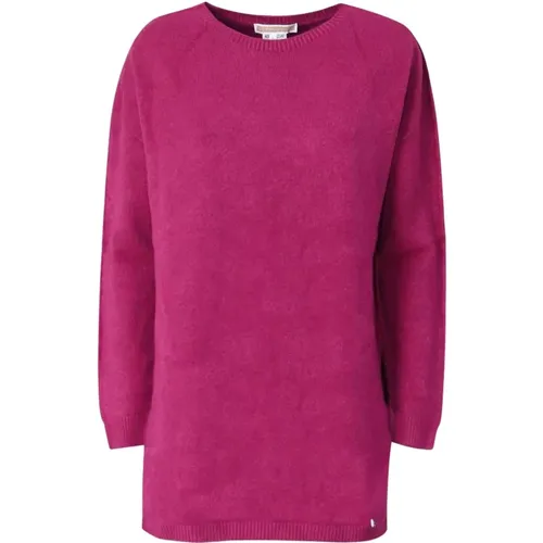 Long Women`s Sweater with Side Slits , female, Sizes: M, S - Kocca - Modalova