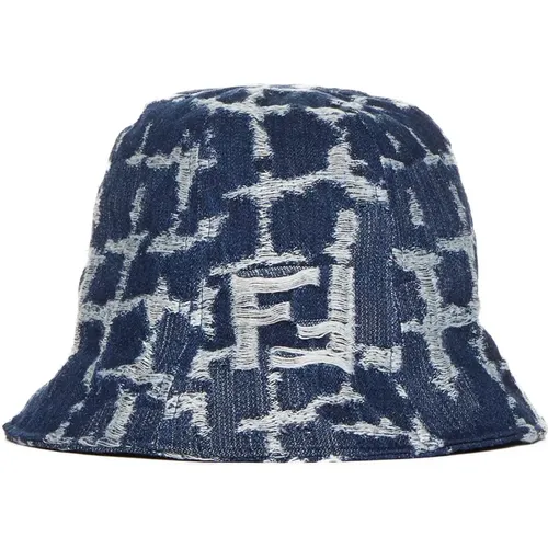 Blaue Stilvolle Hüte Kollektion , Herren, Größe: S - Fendi - Modalova