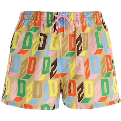 Slim Fit Nylon Badehose , Herren, Größe: S - Dsquared2 - Modalova