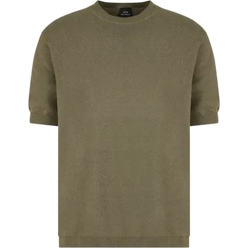 Knit T-Shirt , male, Sizes: 2XL - Armani Exchange - Modalova