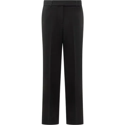 Schwarze Straight Leg Hose , Damen, Größe: 2XS - Michael Kors - Modalova