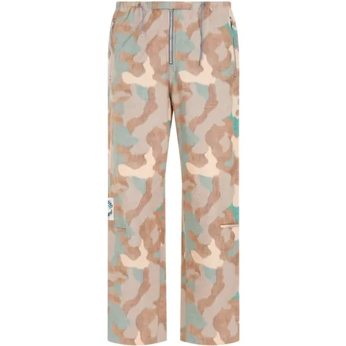 Camouflage Cotton Pants Multicolour , male, Sizes: M, XL - Acne Studios - Modalova
