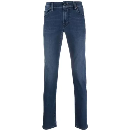 Blaue Stretch Gerades Jeans , Herren, Größe: W32 - Tramarossa - Modalova