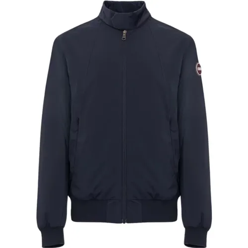 Blaue Bomberjacke mit Steppdetails , Herren, Größe: 2XL - Colmar - Modalova