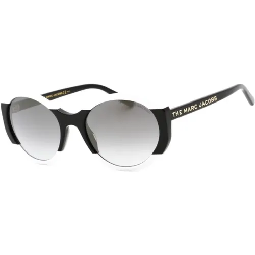 Schwarze Kunststoff-Sonnenbrille für Frauen , Damen, Größe: 60 MM - Marc Jacobs - Modalova