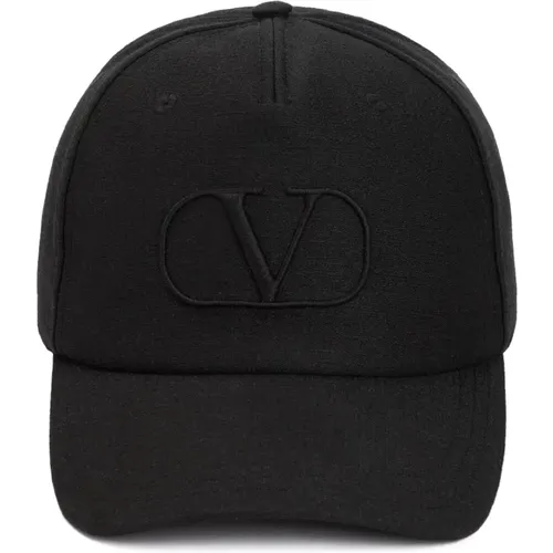 Schwarze V Logo Baseballkappe - Valentino Garavani - Modalova
