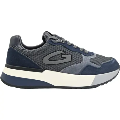 Gewinner Low Sneakers Navy/Grau , Herren, Größe: 45 EU - Alberto Guardiani - Modalova