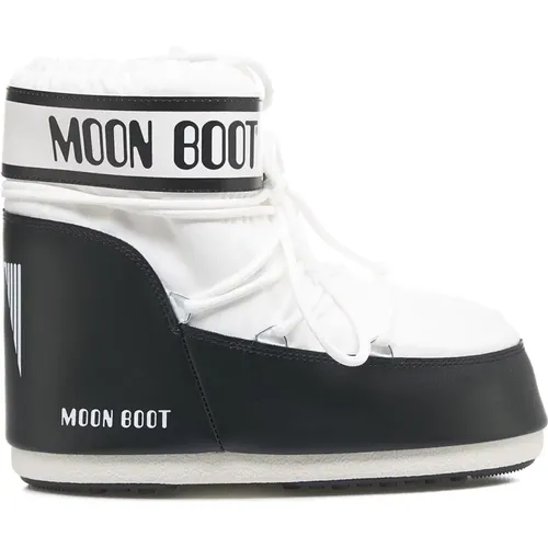 Weiße Damen Stiefeletten , Damen, Größe: 39 EU - moon boot - Modalova