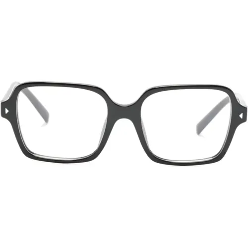 Klassische Schwarze Optische Brille - Prada - Modalova