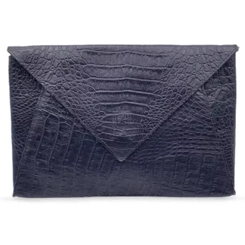 Pre-owned Leather clutches , female, Sizes: ONE SIZE - Fendi Vintage - Modalova