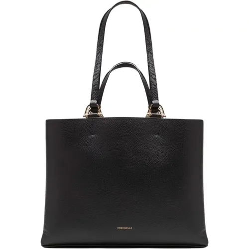 Hop On Medium Leather Bag , female, Sizes: ONE SIZE - Coccinelle - Modalova