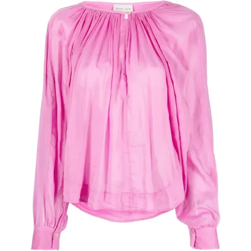 Elegant Bohemian Cocoon Shirt , female, Sizes: XL, L, M, S - Forte Forte - Modalova