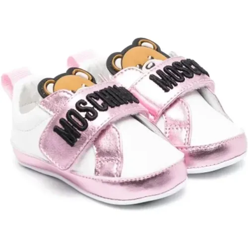 Baby Bear Sneakers 75821 Weiß/Rosa - Moschino - Modalova