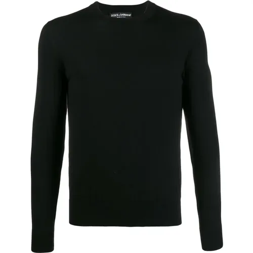 Dragon Wool Sweater Aw23 , male, Sizes: S - Dolce & Gabbana - Modalova