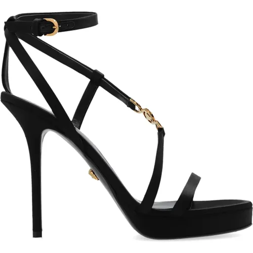 Plateausandalen , Damen, Größe: 38 1/2 EU - Versace - Modalova