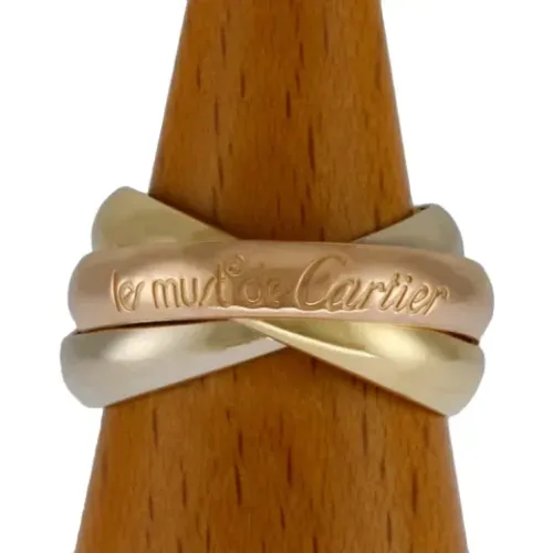 Pre-owned Gold rings , female, Sizes: ONE SIZE - Cartier Vintage - Modalova