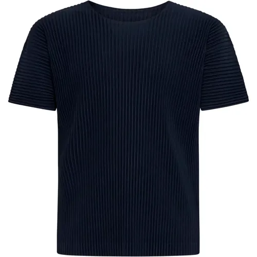 Blaue T-Shirts und Polos , Herren, Größe: XL - Issey Miyake - Modalova