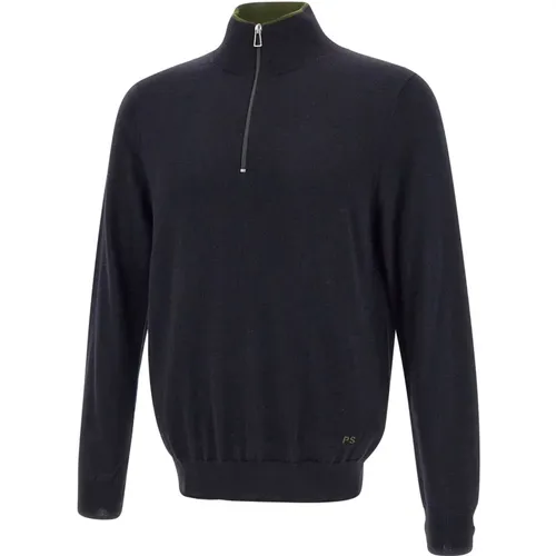 Herren Merinowollpullover, Marineblau - Paul Smith - Modalova