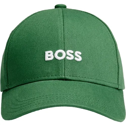 Grüne Twill-Baumwollkappe mit Besticktem Logo - Hugo Boss - Modalova