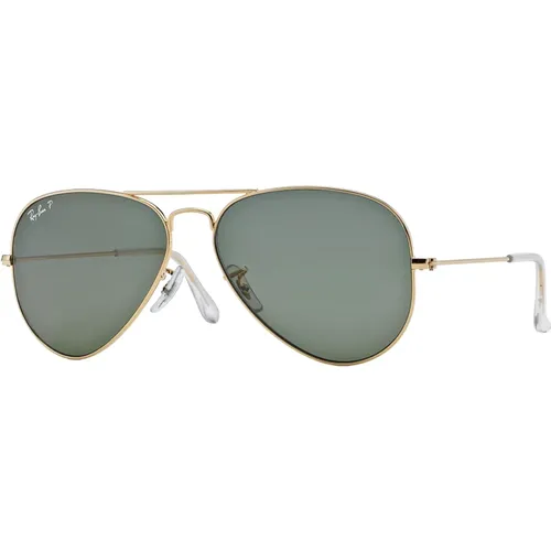Aviator Polarisierte Sonnenbrille Grüne Gläser , Herren, Größe: 58 MM - Ray-Ban - Modalova