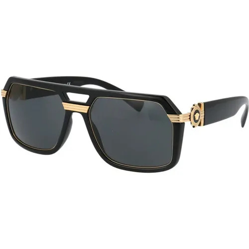 Vintage Icon Pilot Sunglasses , male, Sizes: 58 MM - Versace - Modalova