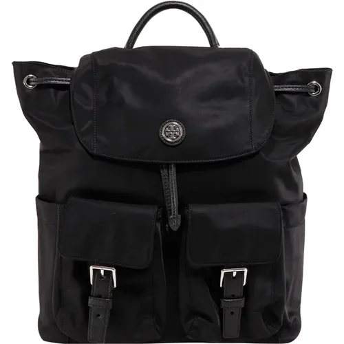 Nylon Bucket Bag & Backpack , female, Sizes: ONE SIZE - TORY BURCH - Modalova