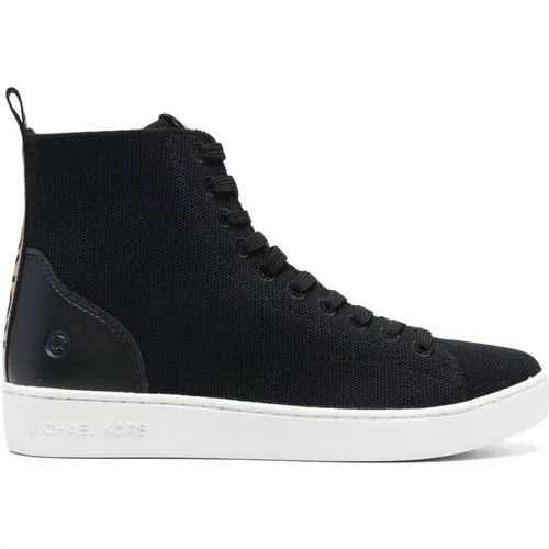 Knit High Top Sneakers , female, Sizes: 3 1/2 UK, 3 UK - Michael Kors - Modalova