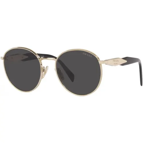 Stylish Round Sunglasses with Tinted Lenses , male, Sizes: 54 MM - Prada - Modalova