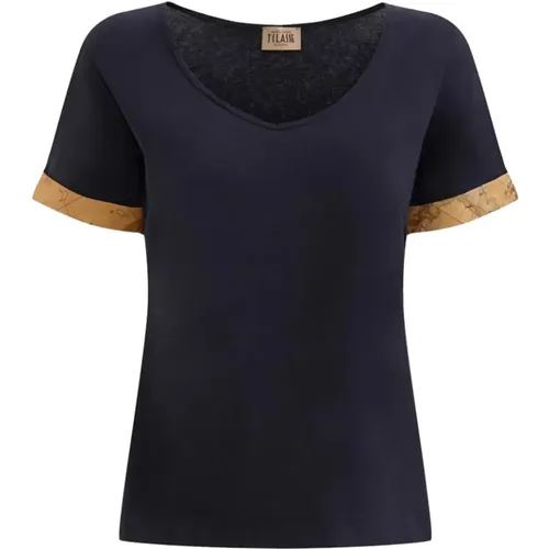 Blaues T-Shirt und Polo Prima Classe , Damen, Größe: L - Alviero Martini 1a Classe - Modalova