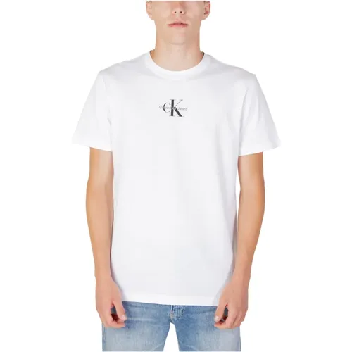 T-Shirts , Herren, Größe: XL - Calvin Klein Jeans - Modalova