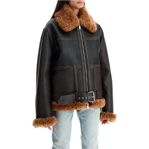 Vegan Leder Teddy Biker Jacke - Stella Mccartney - Modalova