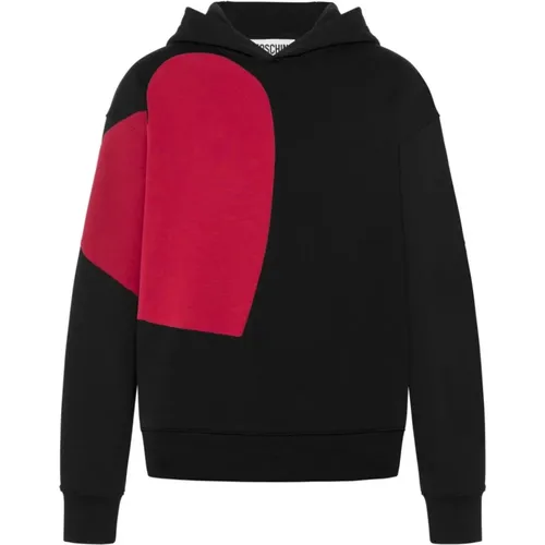 Herzmuster Kapuzenpullover , Herren, Größe: L - Moschino - Modalova