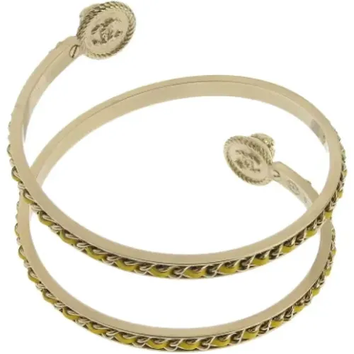 Pre-owned Gold Metal Chanel Bracelet , female, Sizes: ONE SIZE - Chanel Vintage - Modalova