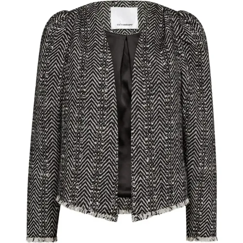 Boucle Jacket Blazer Stylish , female, Sizes: XS, M, S, L, XL - Co'Couture - Modalova