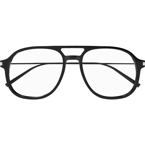 New WaveLarge Eyeglass Frames , male, Sizes: 55 MM - Saint Laurent - Modalova