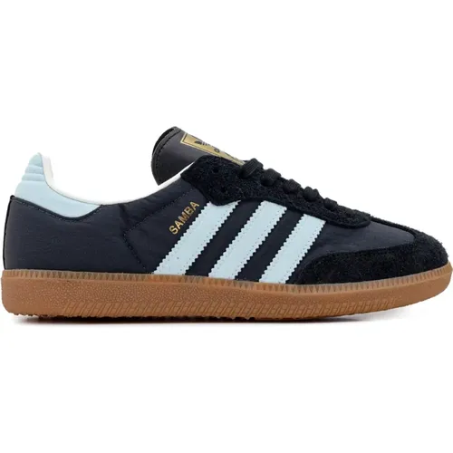 Samba OG Carbon Blue Sneakers , male, Sizes: 11 1/3 UK, 4 UK - Adidas - Modalova