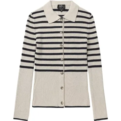 Mallory Cardigan, Sweater , female, Sizes: L, M - A.p.c. - Modalova