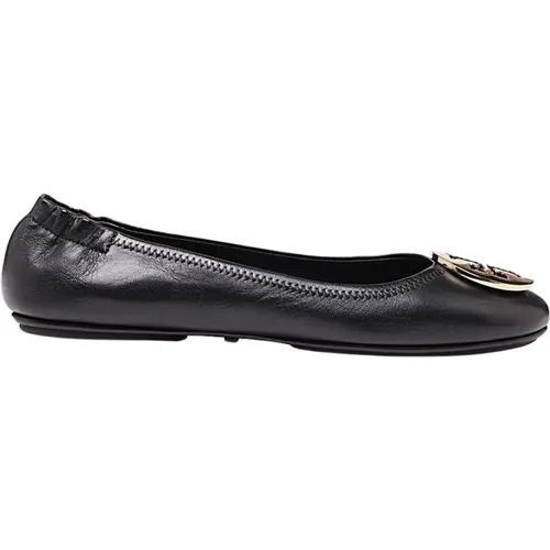 Metallic Travel Ballet Flats , female, Sizes: 5 UK, 5 1/2 UK, 3 UK, 4 1/2 UK, 4 UK - TORY BURCH - Modalova