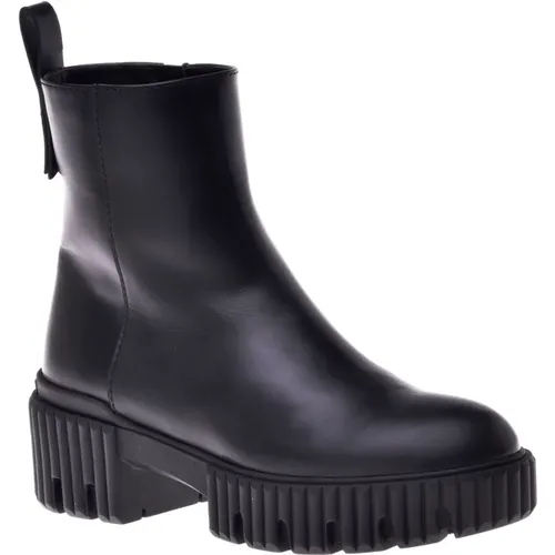 Calf Leather Ankle Boot , female, Sizes: 4 UK, 3 UK, 6 1/2 UK - Baldinini - Modalova