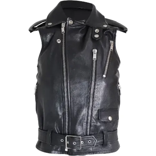 Pre-owned Leather outerwear , female, Sizes: XS - Yves Saint Laurent Vintage - Modalova