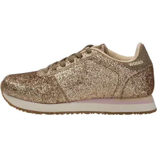 Glitter Icon Sneakers , Damen, Größe: 40 EU - Woden - Modalova