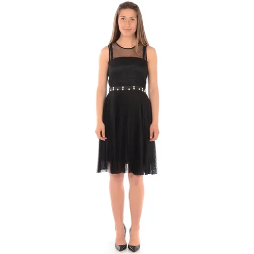 Elegantes Schwarzes Kleid , Damen, Größe: 2XS - Liu Jo - Modalova