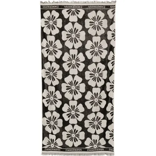 Floral Jacquard Fringed Towel , female, Sizes: ONE SIZE - Zimmermann - Modalova